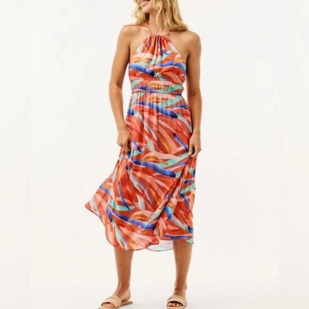Anthropologie Cloth & Stone Halter Midi Dress